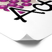 Mardi Gras Lady Poster (Ecke)