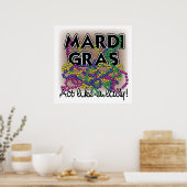 Mardi Gras Lady Poster (Küche)