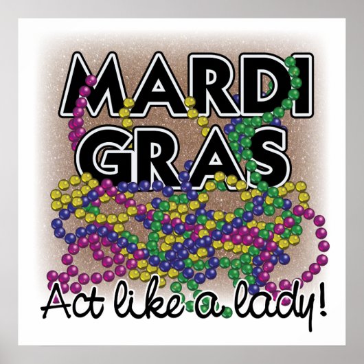 Mardi Gras Lady Poster (Vorne)