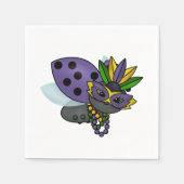 Mardi Gras Ladybug Serviette (Vorderseite)