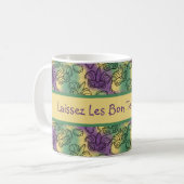Mardi Gras Laissez Les Bon Temps Rouler Kaffeetasse (Vorderseite Links)