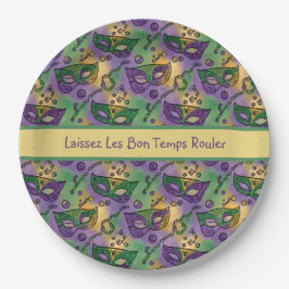 Mardi Gras Laissez Les Bon Temps Rouler Pappteller