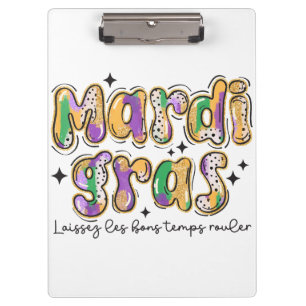 Mardi Gras Laissez Les Bons Temps Rouler Klemmbrett