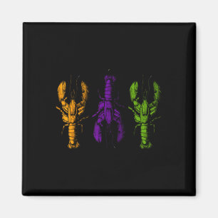 Mardi Gras Languste Frohes Mardi Gras 2025 passend Magnet