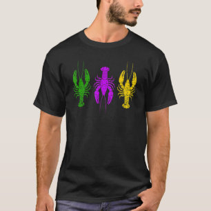 Mardi Gras Langusten-Narrenhut-Perle New Orleans T-Shirt