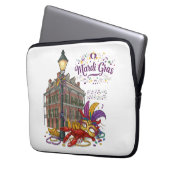 Mardi Gras Laptopschutzhülle (Vorderseite Links)