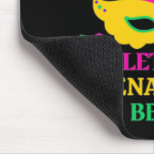 Mardi Gras Lass Festival Moon and Stars Mousepad (Ecke)