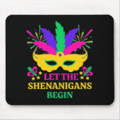 Mardi Gras Lass Festival Moon and Stars Mousepad (Vorne)