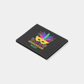 Mardi Gras Lass Festival Moon and Stars Post-it Klebezettel (angewinkelt)