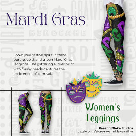Mardi Gras Leggings