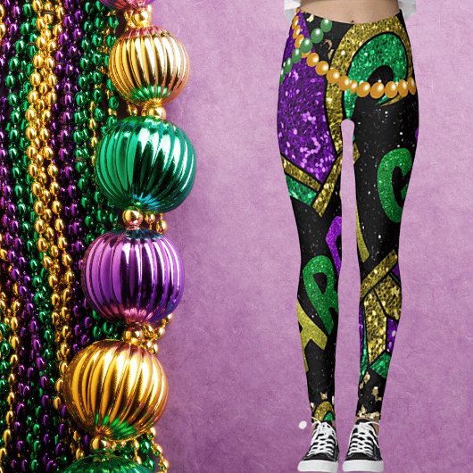 Mardi Gras Leggings
