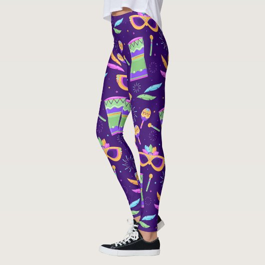 Mardi Gras Leggings