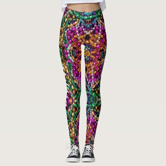 Mardi Gras Leggings Beads Name (Vorderseite)