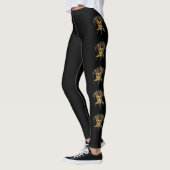 Mardi Gras Leggings Black Masken Name (Links)