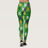 Mardi Gras Leggings, Mardi Gras Lilie Leggings (Rückseite)