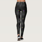 Mardi Gras Leggings, Mardi Gras Lilie Leggings (Rückseite)