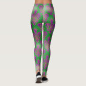Mardi Gras Leggings, Mardi Gras Lilie Leggings (Rückseite)