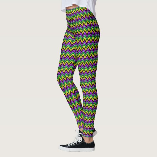 Mardi Gras Leggings Yoga Individuelle Name (Links)