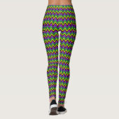 Mardi Gras Leggings Yoga Individuelle Name (Rückseite)