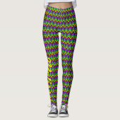 Mardi Gras Leggings Yoga Individuelle Name (Vorderseite)