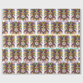 Mardi Gras Let The Good Times Roll Custom Roll Geschenkpapier (Flach)