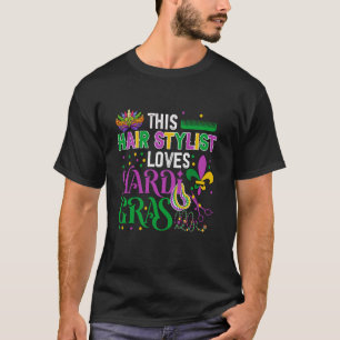 Mardi Gras Liebe Maskierte Beads T-Shirt