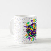 Mardi Gras Ließ die guten Zeiten rollen Kaffeetasse (Vorderseite Links)
