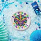 Mardi Gras Ließ die guten Zeiten rollen Pappteller (Party)