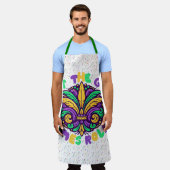 Mardi Gras Ließ die guten Zeiten rollen Schürze (Getragen)