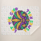 Mardi Gras Ließ die guten Zeiten rollen Sherpadecke (Vorderseite (Horizontal))