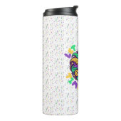 Mardi Gras Ließ die guten Zeiten rollen Thermosbecher (Nach links gedreht)