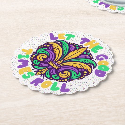 Mardi Gras Ließ die guten Zeiten rollen Untersetzer (angewinkelt)