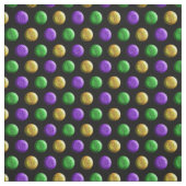 Mardi Gras Lila Gelbe Polka Dots Stoff (Muster)
