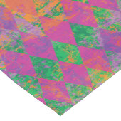 Mardi Gras Lila Green Harlequin Kurzer Tischläufer (Ecke)