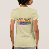 Mardi Gras Lila grünes Gelb T-Shirt (Rückseite)