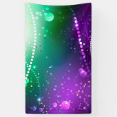 Mardi Gras Lila Hintergrund Banner (Vertikal)