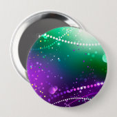 Mardi Gras Lila Hintergrund Button (Vorne & Hinten)