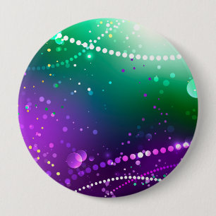 Mardi Gras Lila Hintergrund Button