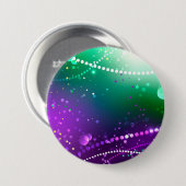 Mardi Gras Lila Hintergrund Button (Vorne & Hinten)