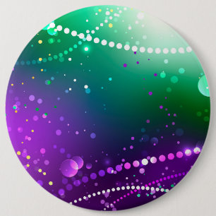 Mardi Gras Lila Hintergrund Button