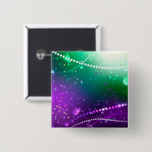 Mardi Gras Lila Hintergrund Button (Vorne & Hinten)