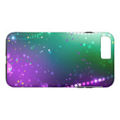 Mardi Gras Lila Hintergrund Case-Mate iPhone Hülle (Rückseite (Horizontal))