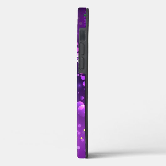 Mardi Gras Lila Hintergrund Case-Mate iPhone Hülle (Rückseite / Links)