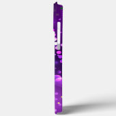 Mardi Gras Lila Hintergrund Case-Mate iPhone Hülle (Rückseite / Links)