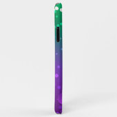 Mardi Gras Lila Hintergrund Case-Mate iPhone Hülle (Hinten/Rechts)