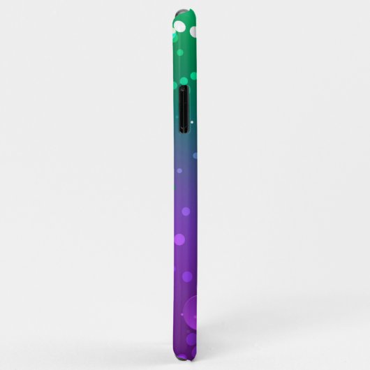 Mardi Gras Lila Hintergrund Case-Mate iPhone Hülle (Hinten/Rechts)