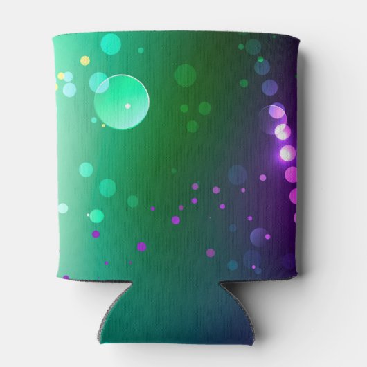 Mardi Gras Lila Hintergrund Dosenkühler (Rückseite)