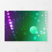Mardi Gras Lila Hintergrund Dreifach Gefaltete Karte (Cover)