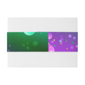 Mardi Gras Lila Hintergrund Einladungsbanderole (Rückseitenbeispiel)