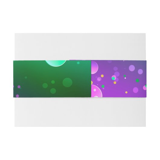 Mardi Gras Lila Hintergrund Einladungsbanderole (Rückseitenbeispiel)